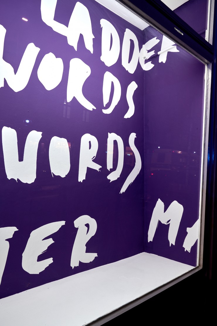 Sox Berlin Hannah Rath LETTERS LADDER LATTER MAKES WORDS SWORDS WORLDS