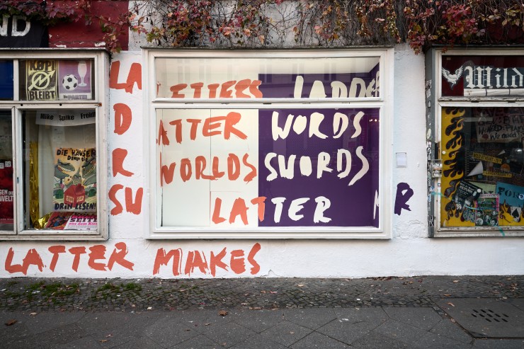 Sox Berlin Hannah Rath LETTERS LADDER LATTER MAKES WORDS SWORDS WORLDS